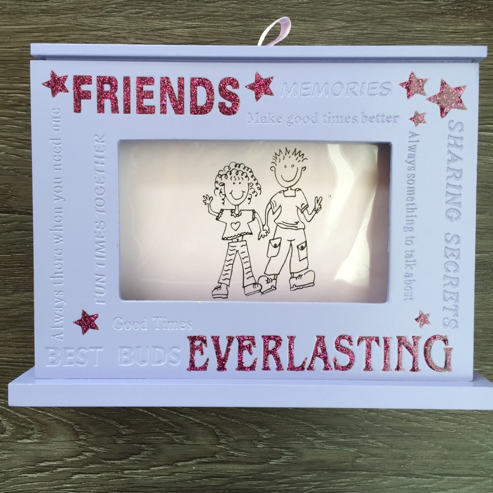 Friends Picture Frame Photo Album Purple 4 x 6